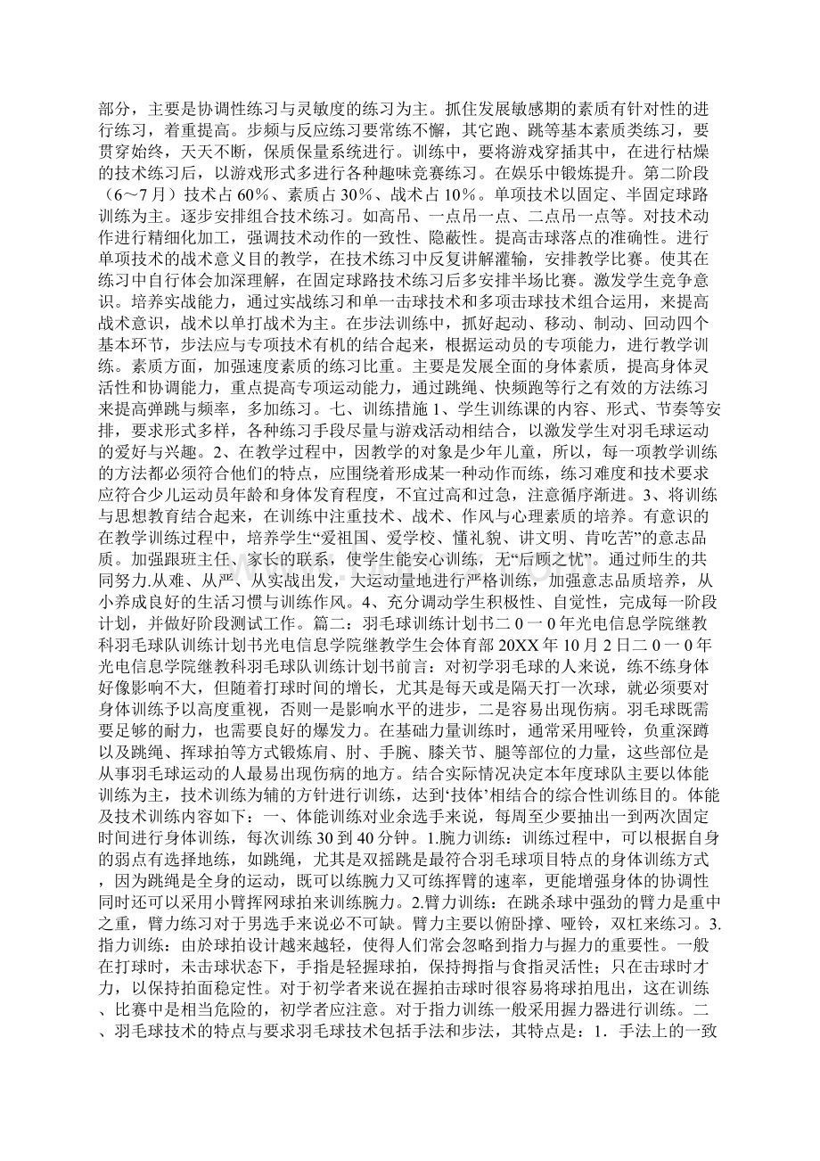 羽毛球训练计划表Word文档下载推荐.docx_第3页