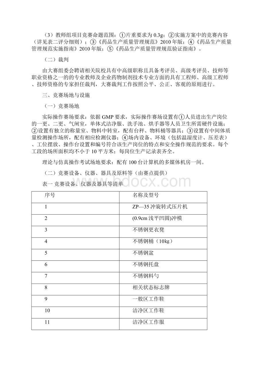 年江苏省职业学校技能大赛药物制剂压片技术项目.docx_第2页