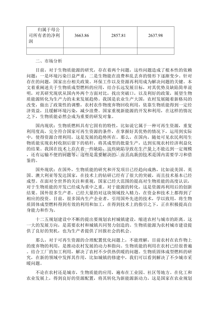 生物质成型燃料项目投资计划及资金方案Word格式文档下载.docx_第2页