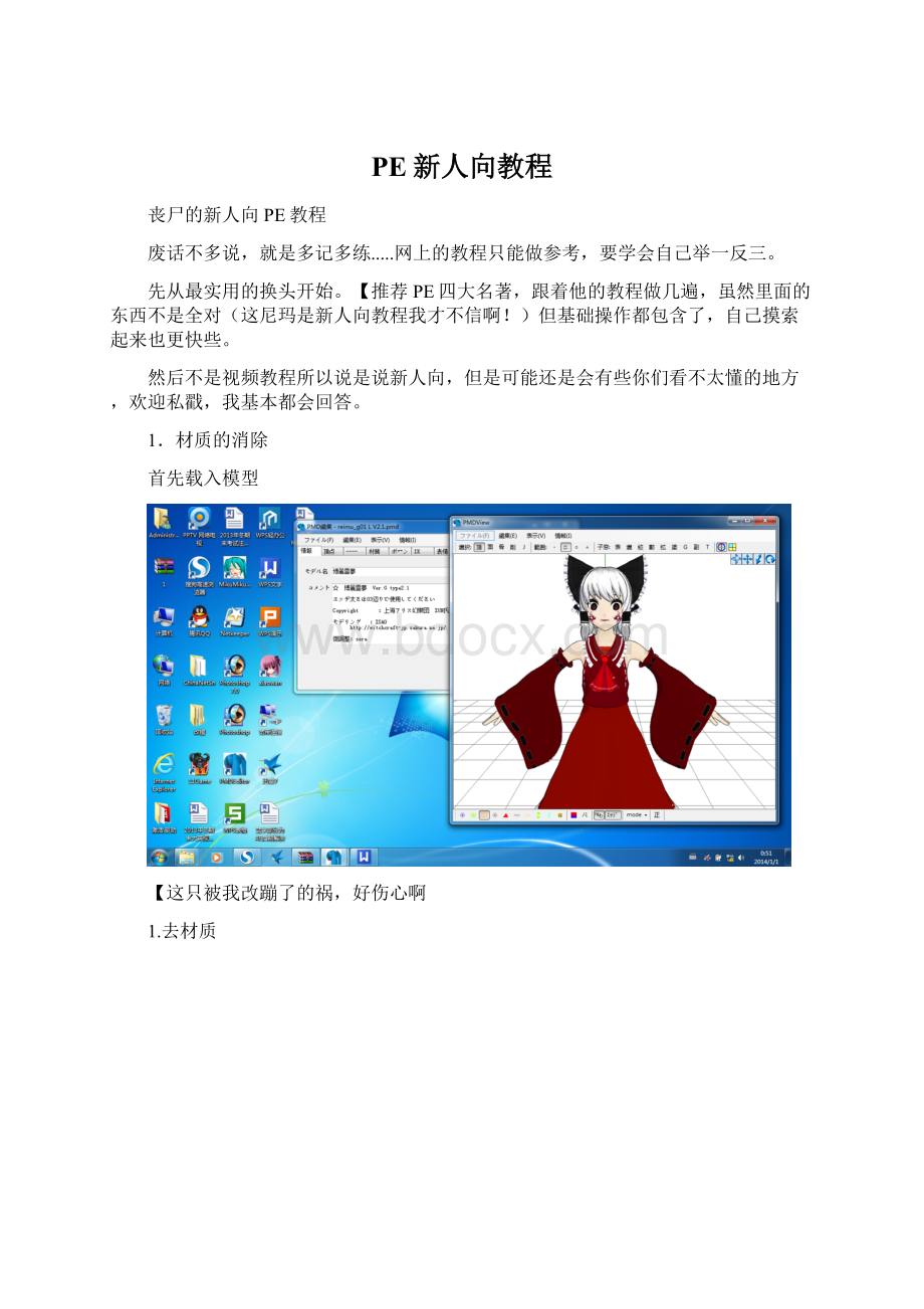 PE新人向教程.docx