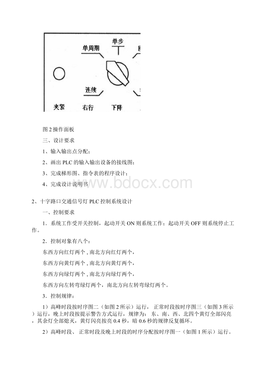 电气控制与PLC课程设计课题集.docx_第3页