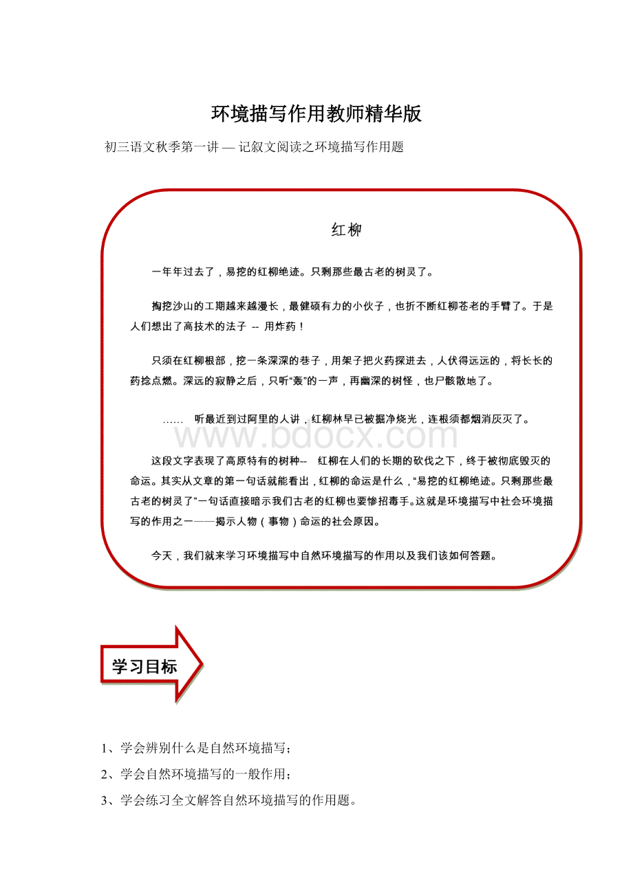 环境描写作用教师精华版文档格式.docx