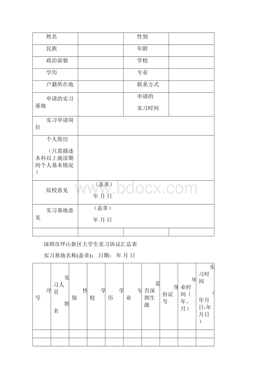 大学生实习基地表全部.docx_第2页