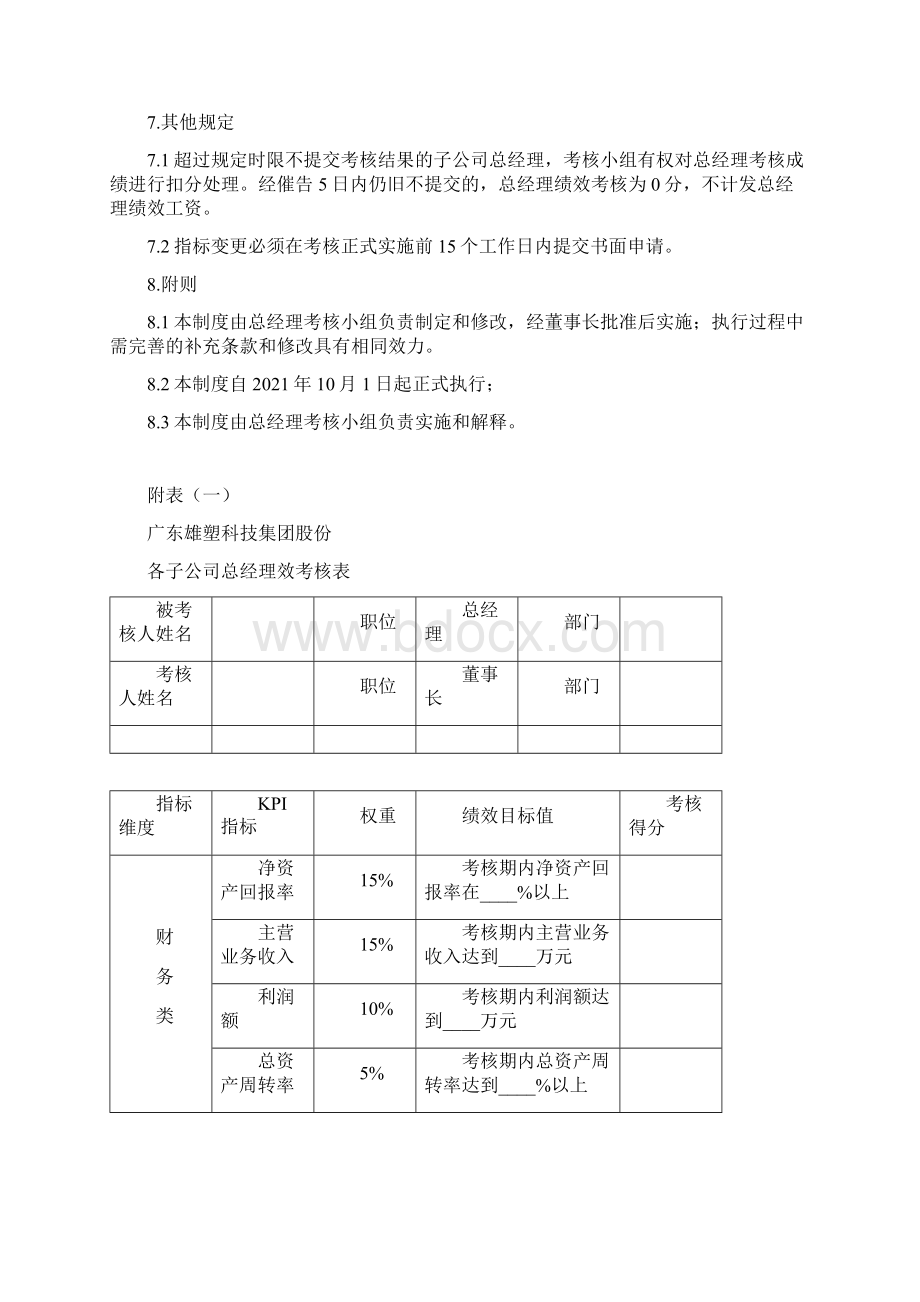 总经理绩效考核指标量表完整优秀版.docx_第3页