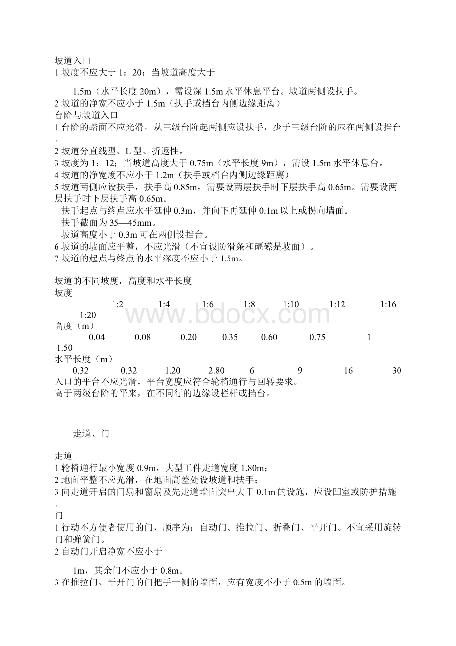 建筑物无障碍设计规范要求.docx_第2页