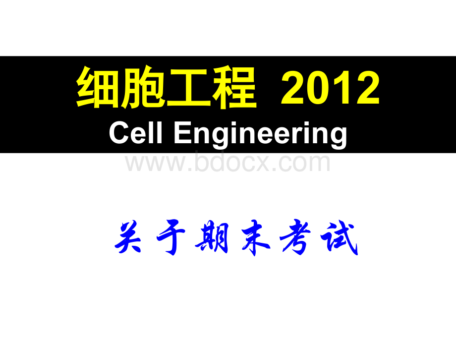 细胞工程期末考试复习优质PPT.ppt