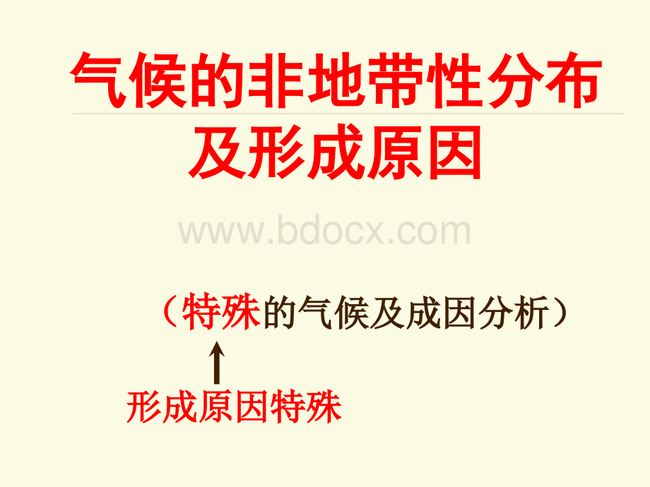 气候非地带性分布现象及成因分析(精辟、简洁).ppt_第2页