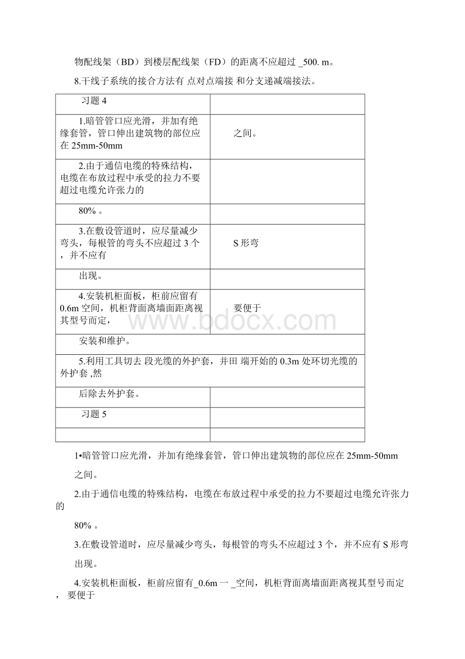 综合布线考试题Word文档下载推荐.docx_第3页