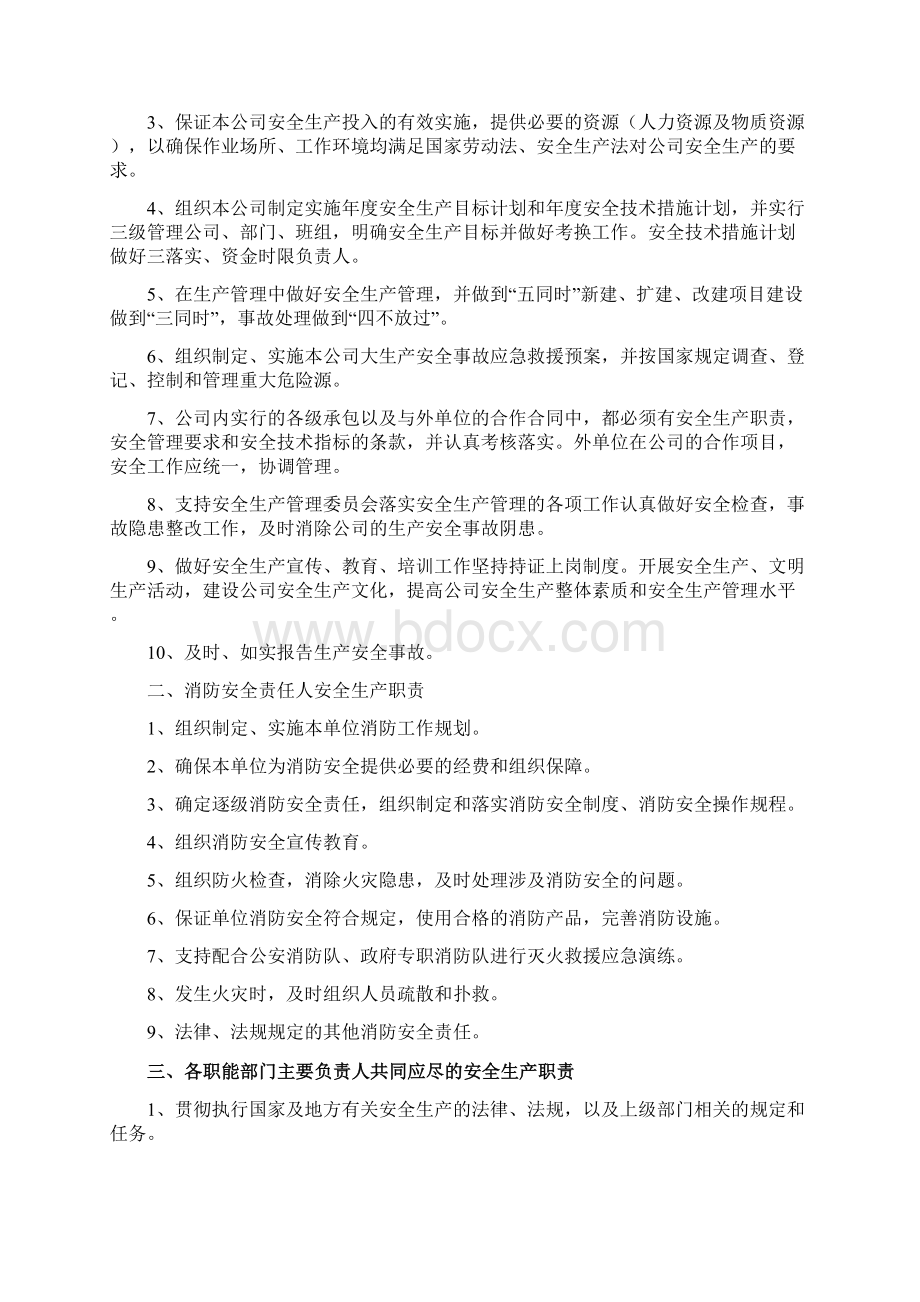 商贸企业安全生产标准化管理安全生产责任制Word下载.docx_第2页