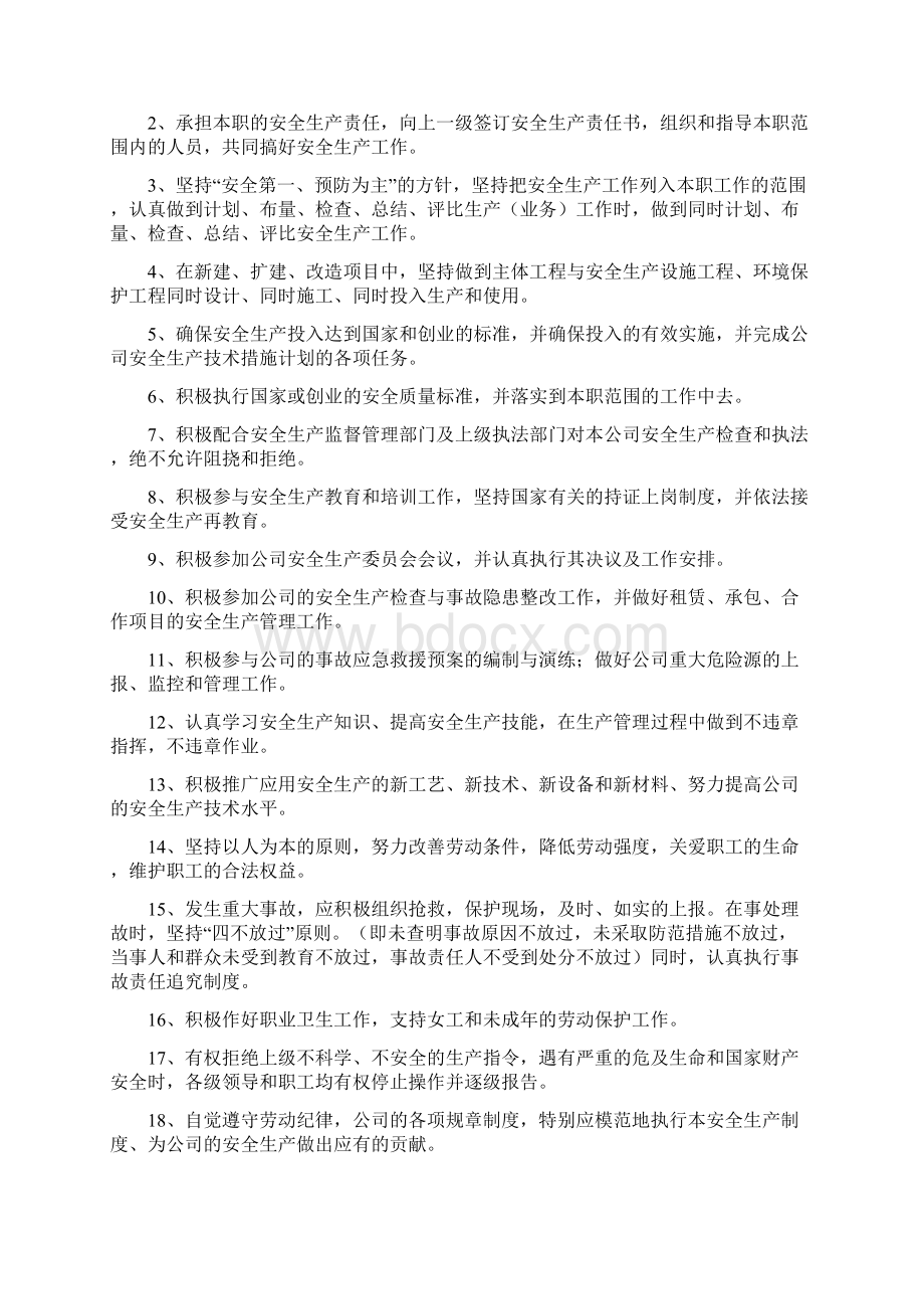 商贸企业安全生产标准化管理安全生产责任制Word下载.docx_第3页