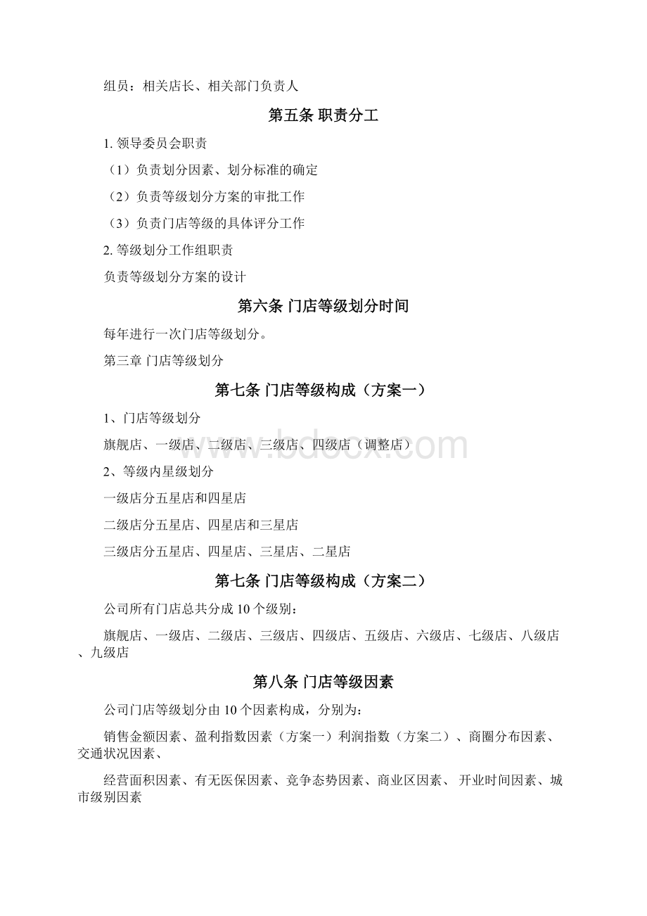 门店等级划分办法之欧阳历创编.docx_第3页