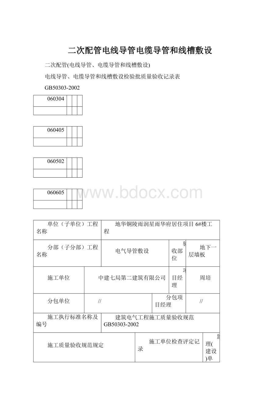 二次配管电线导管电缆导管和线槽敷设.docx