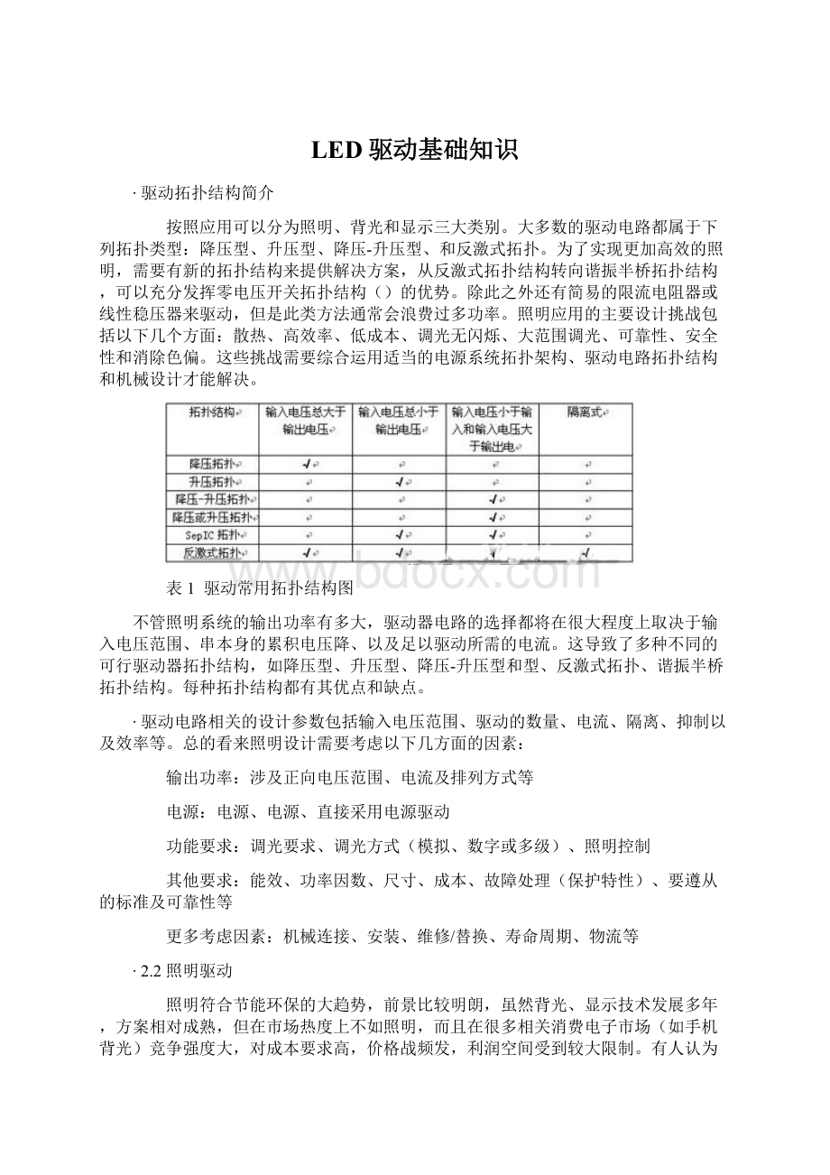 LED驱动基础知识文档格式.docx_第1页