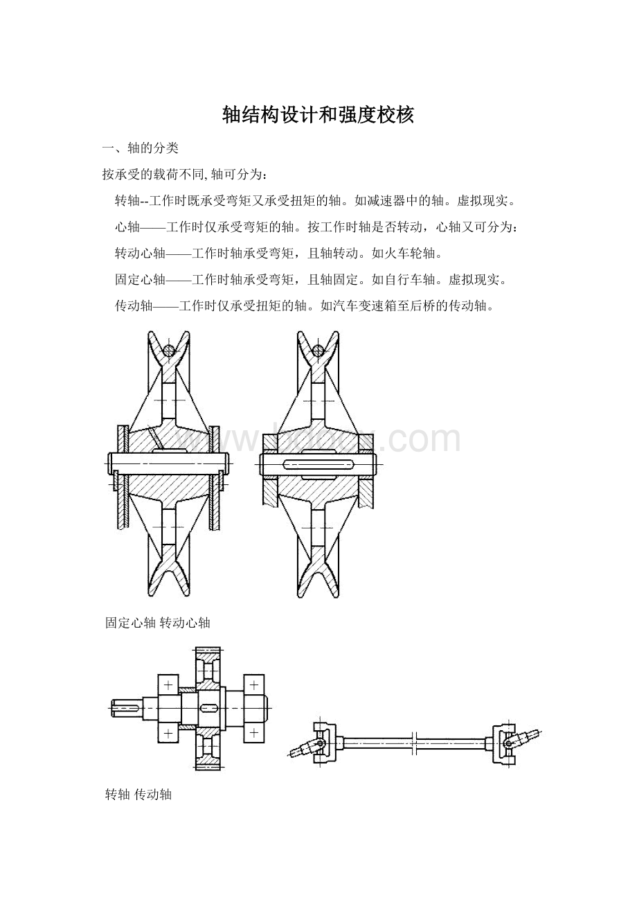 轴结构设计和强度校核Word文档格式.docx_第1页