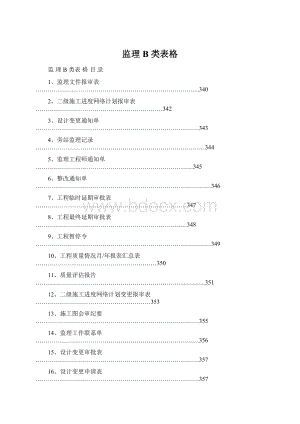 监理 B 类表格.docx