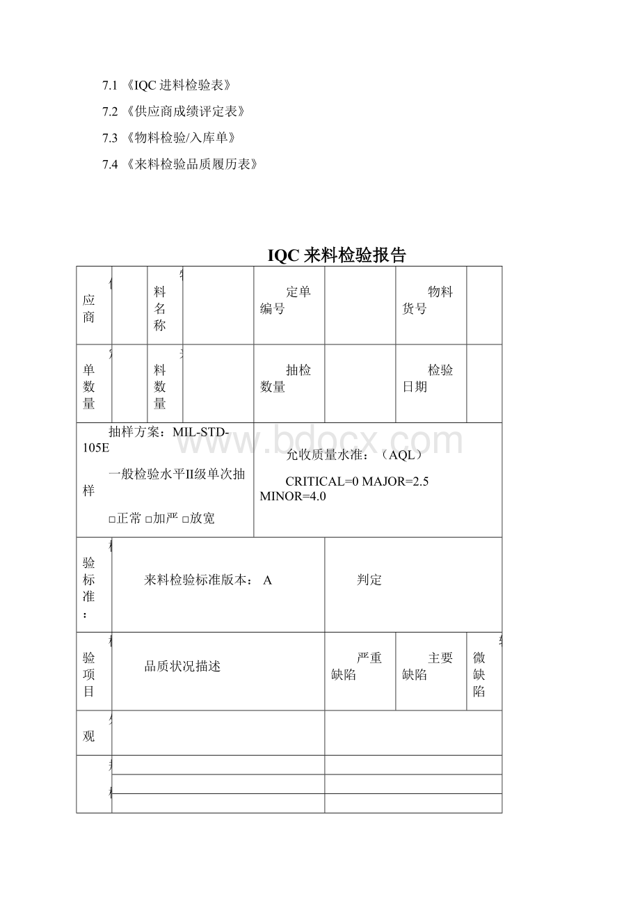 ISO9001IQC进料检验程序A0文档格式.docx_第3页