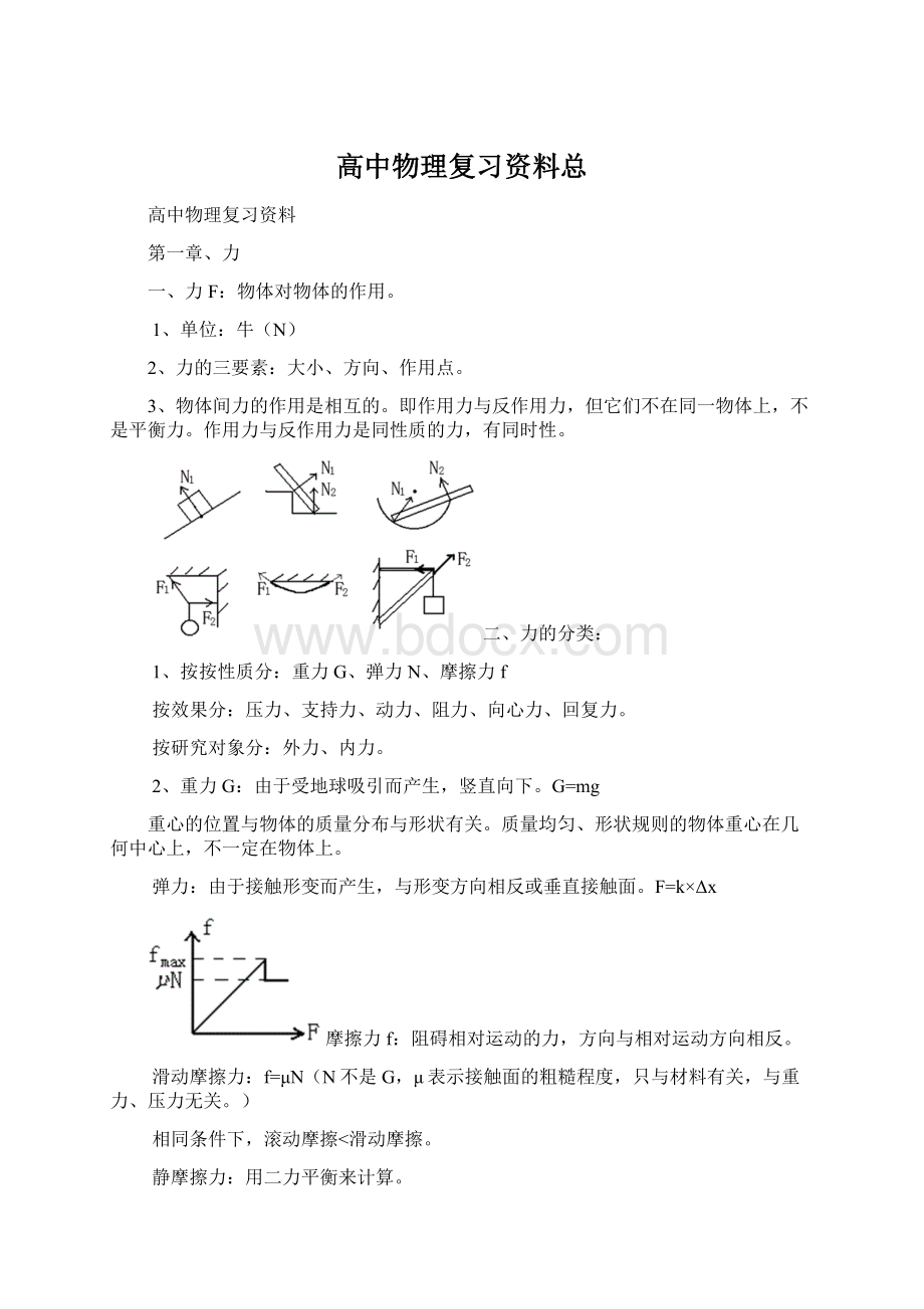 高中物理复习资料总Word文档格式.docx