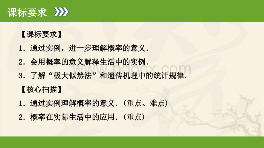 高中数学必修三3.1.2概率的意义公开课同课异构优质PPT.pptx_第2页