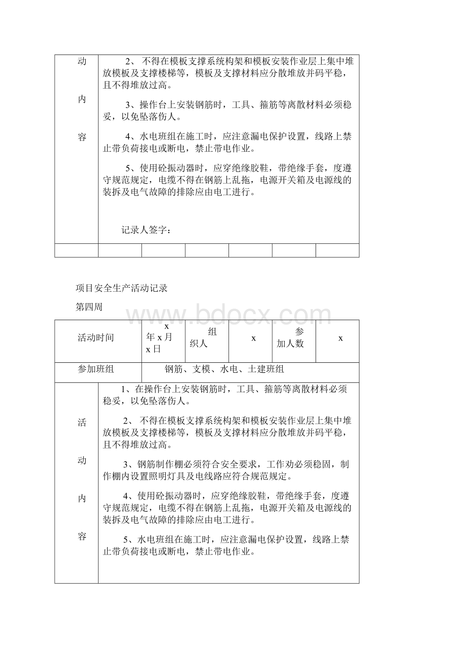 项目安全生产活动记录.docx_第3页