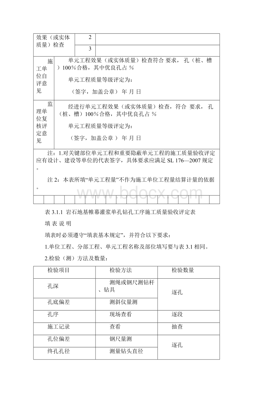 灌浆工程质评表及填表说明Word文件下载.docx_第3页