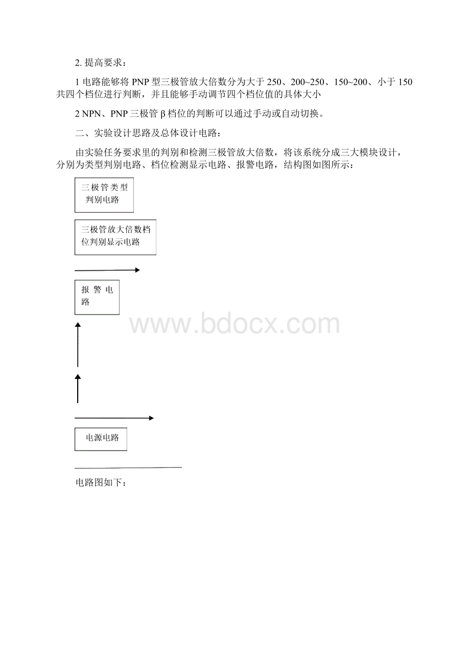 晶体管放大倍数β检测电路的设计与实现.docx_第2页