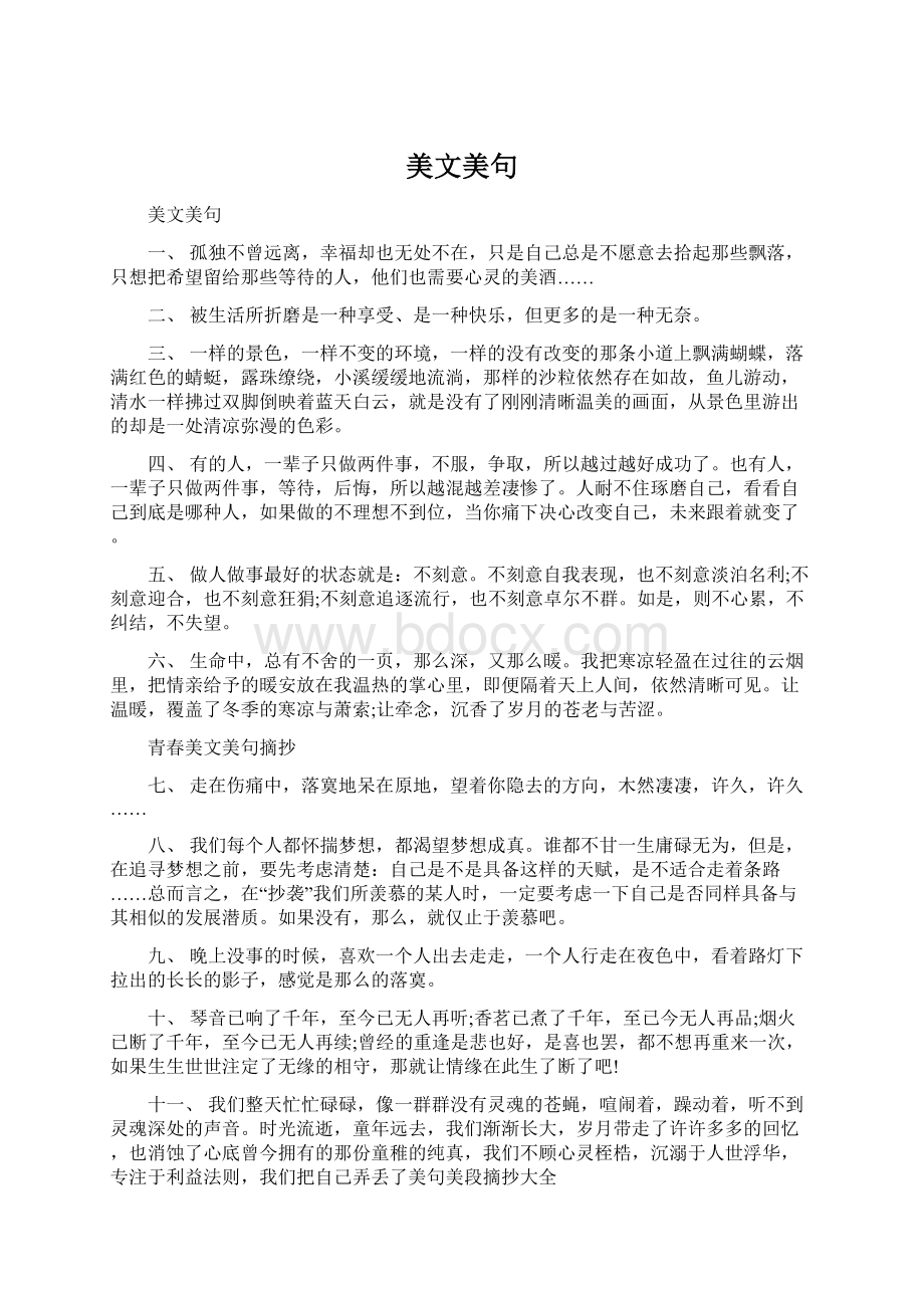 美文美句文档格式.docx