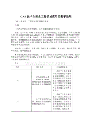 CAE技术在岩土工程领域应用的若干进展.docx