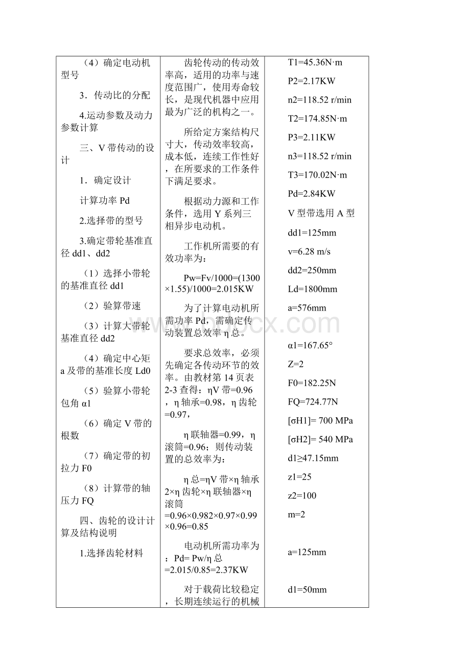 机械综合实训设计计算说明书付CADWord文件下载.docx_第3页