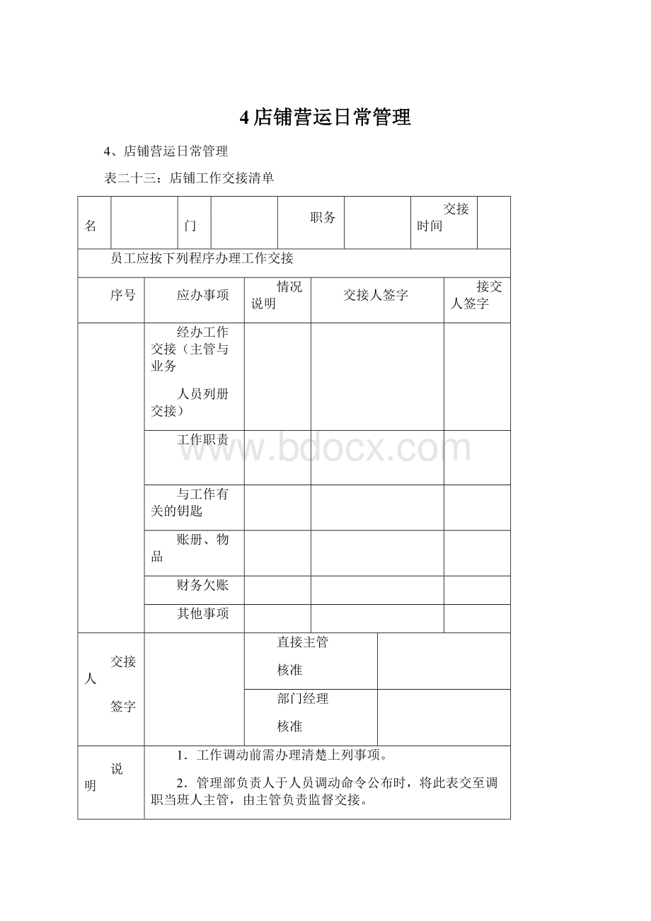 4店铺营运日常管理Word下载.docx