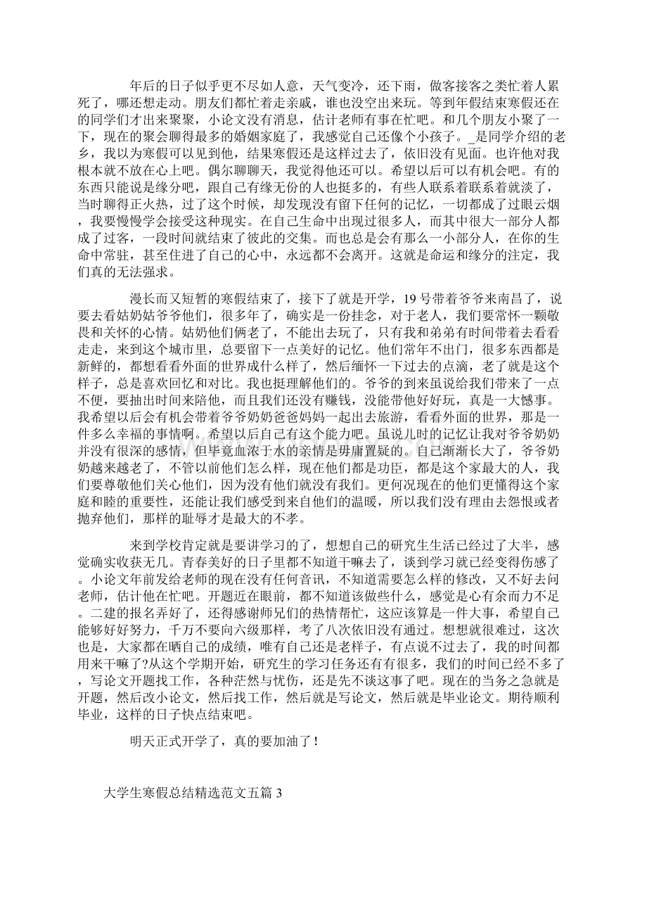 大学生寒假总结精选范文五篇.docx_第2页