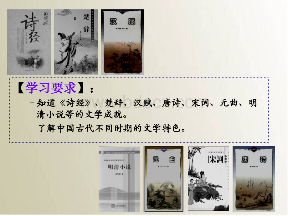 高中历史：中国古典文学的时代特色(优质课)PPT文件格式下载.ppt_第2页