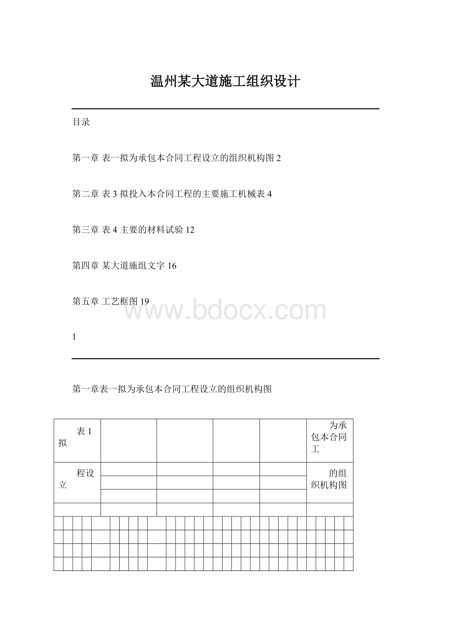 温州某大道施工组织设计.docx_第1页