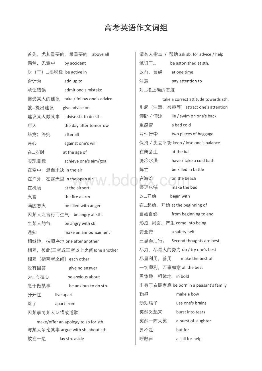 高考英语作文词组Word文档格式.doc_第1页