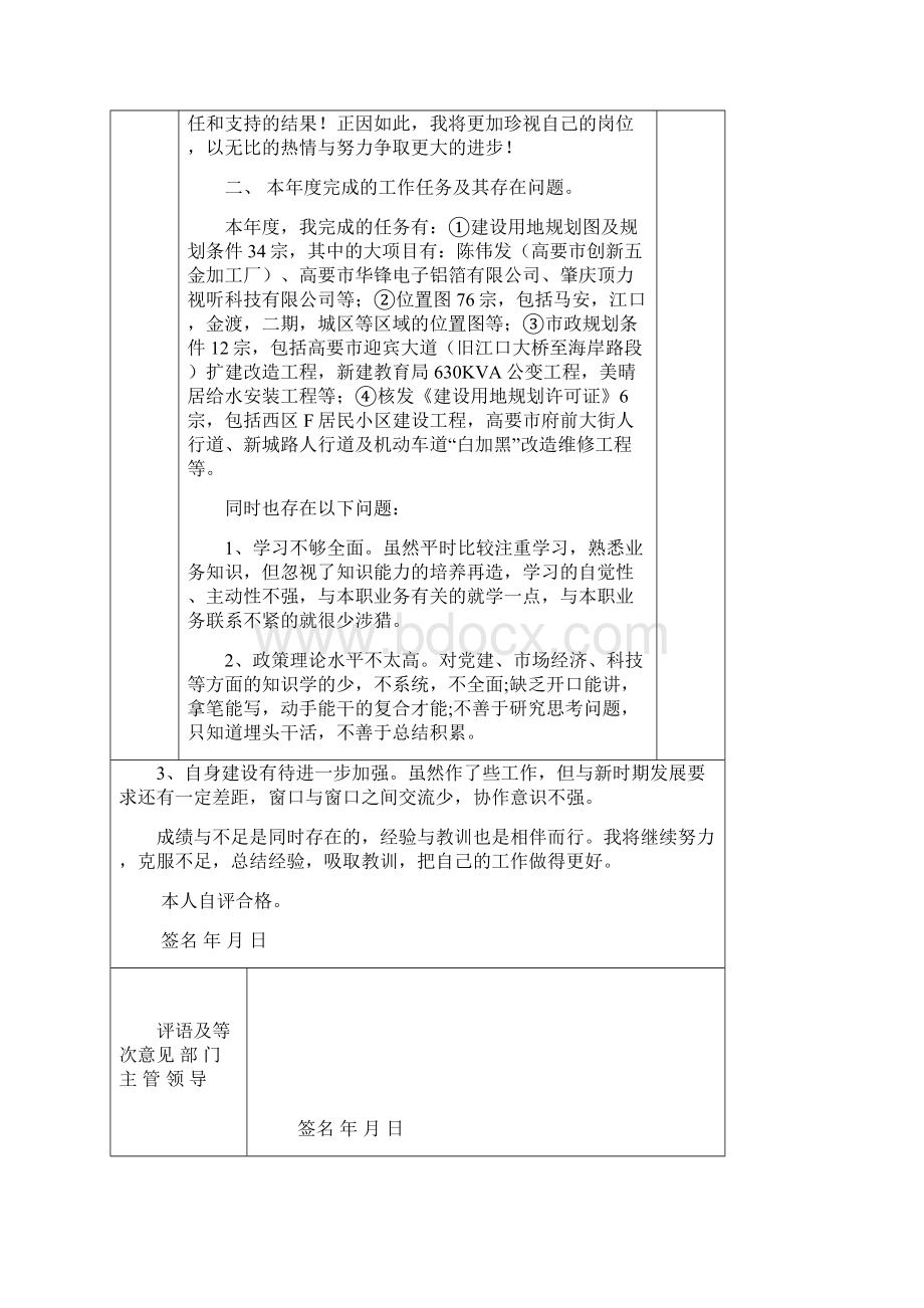 广东事业单位工作人员年度考核登记表Word格式.docx_第2页