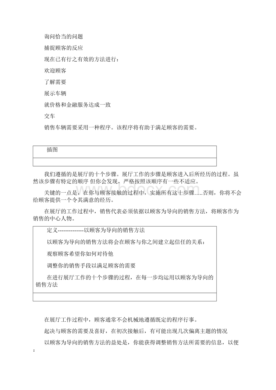 汽车销售展厅工作的十个步骤.docx_第2页