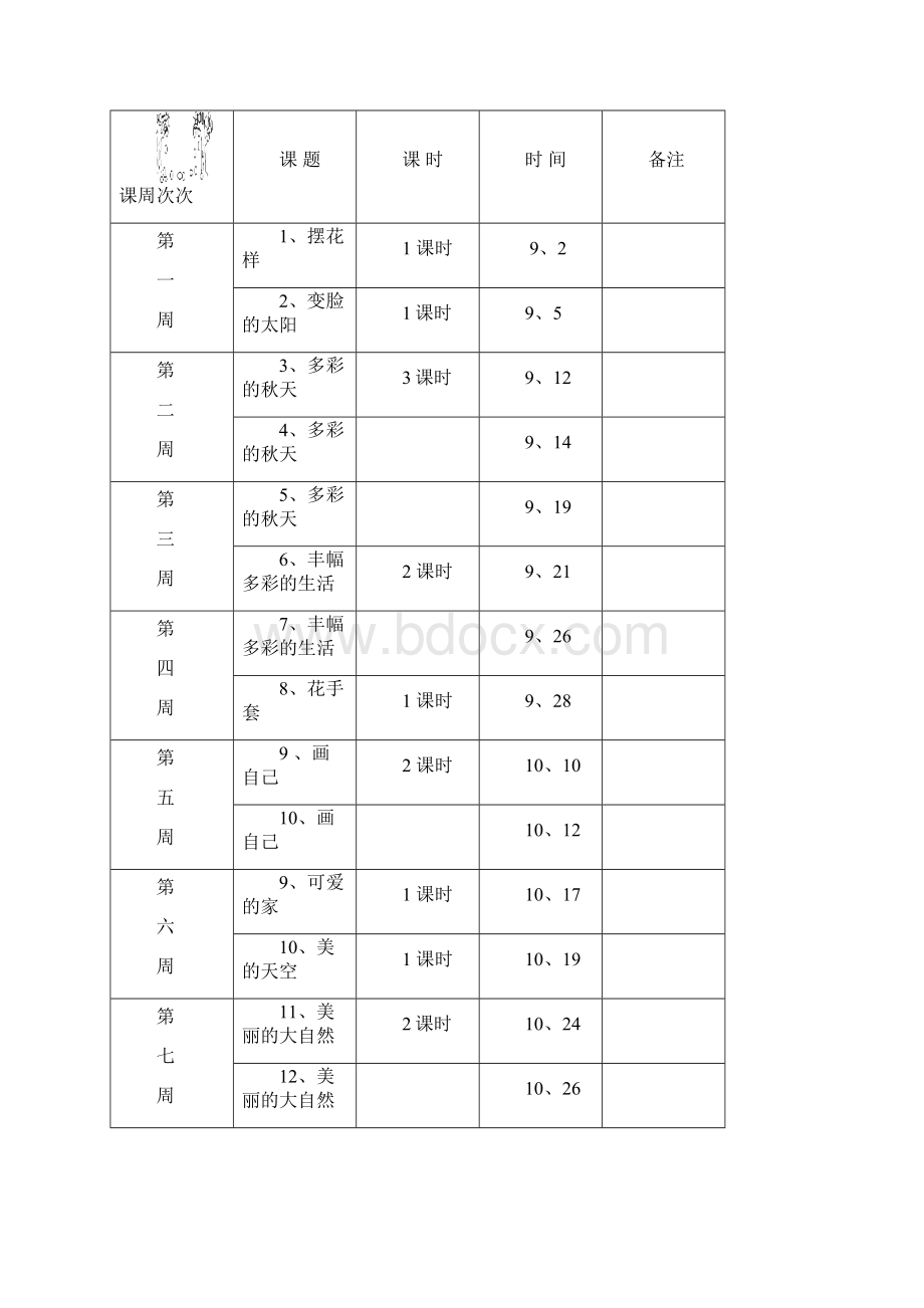 北京课改人美版一年级美术上册教案.docx_第2页