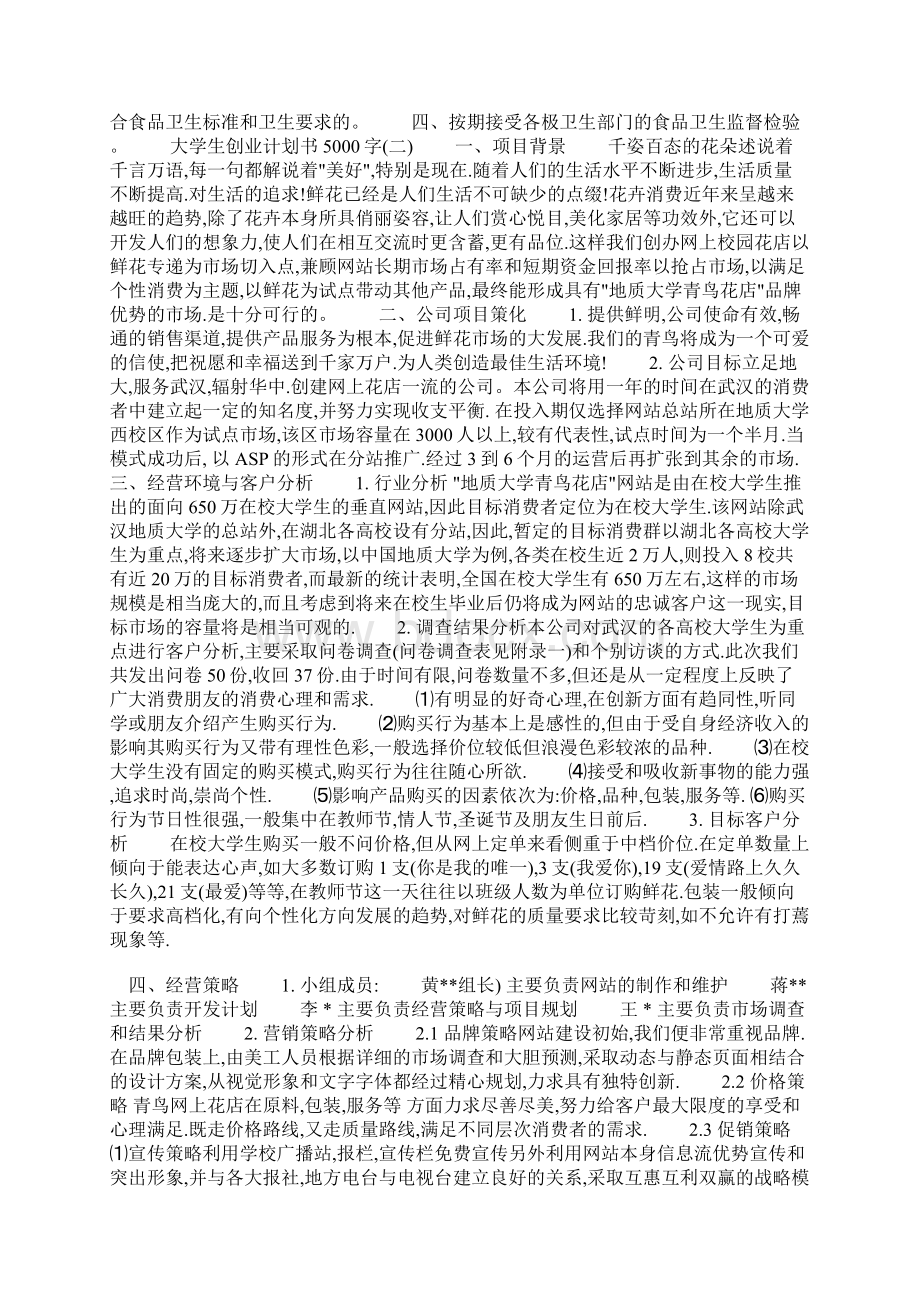 大学生创业计划书5000字.docx_第3页