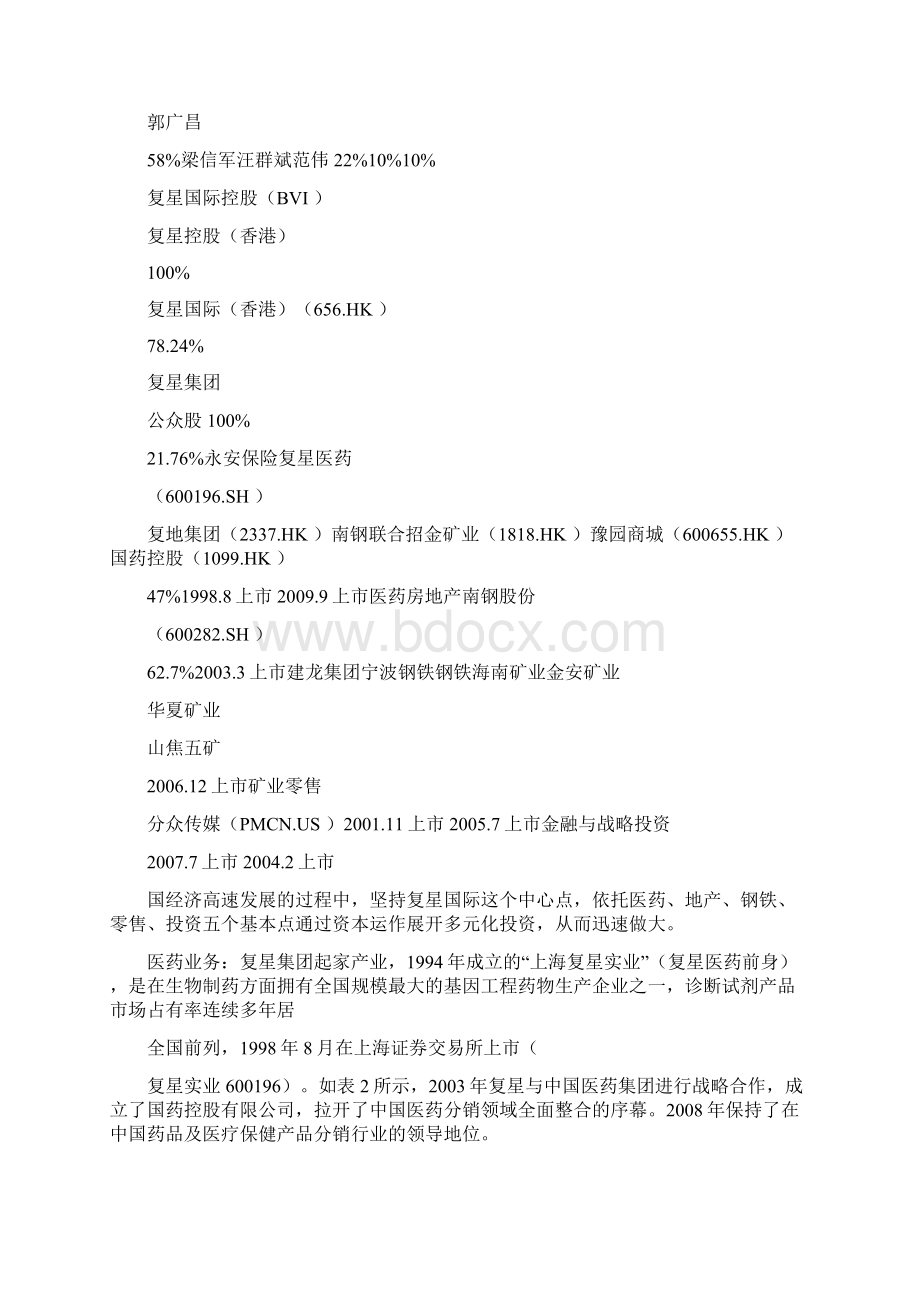 复星集团战略投资模式案例研究杨雷精Word文档格式.docx_第3页