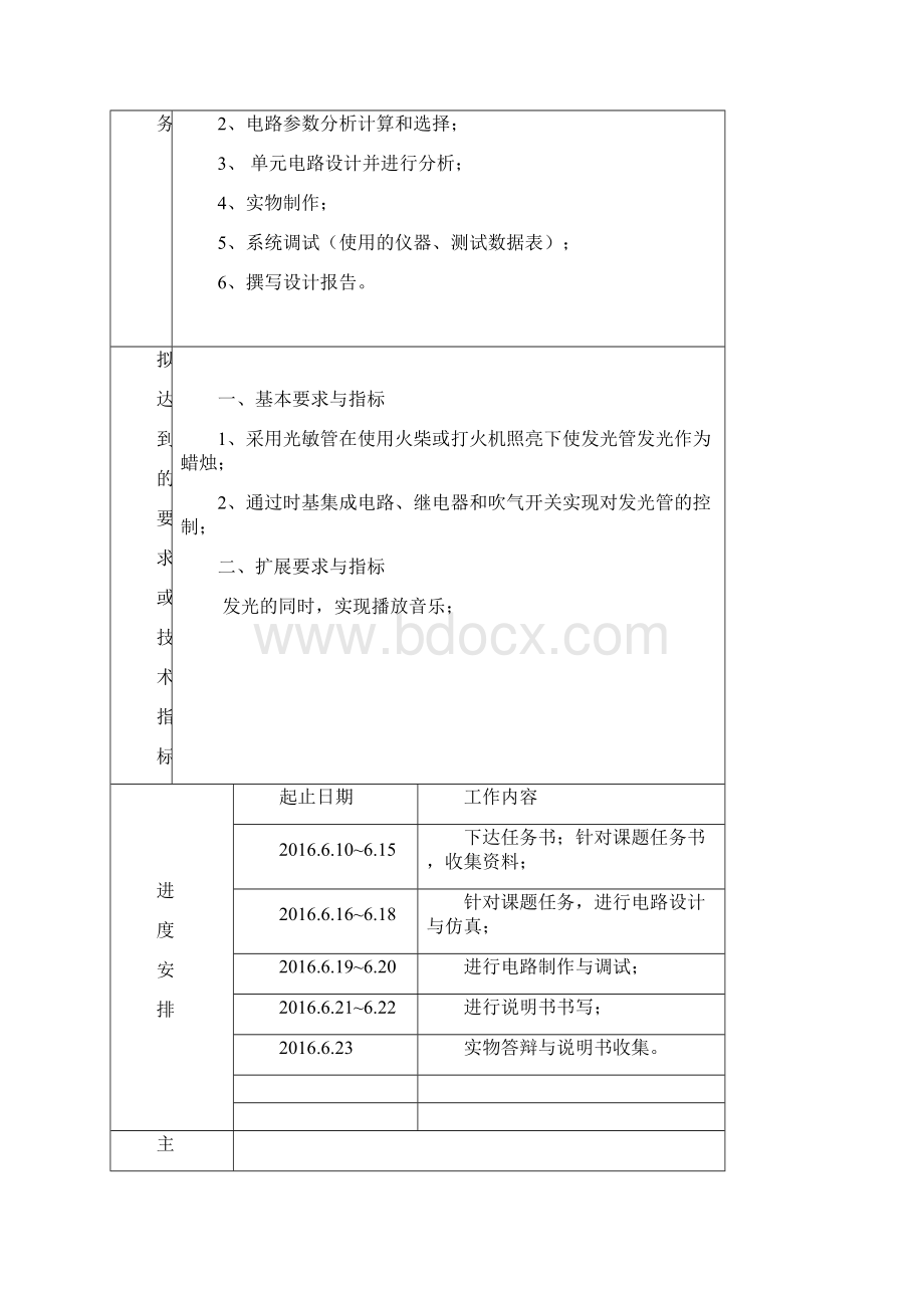 光电式电子蜡烛课程设计说明书Word格式文档下载.docx_第2页