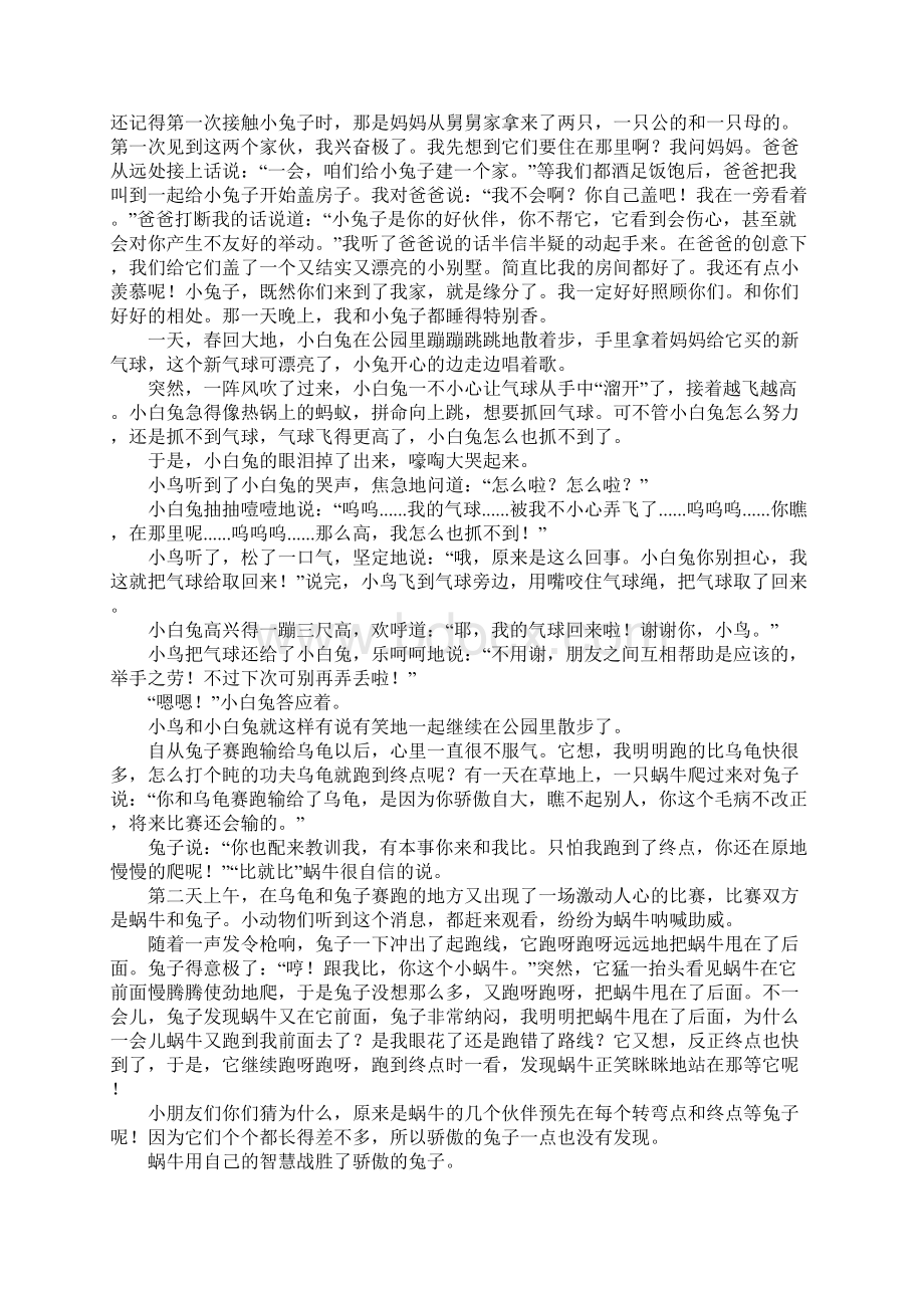 小白兔作文Word格式.docx_第3页