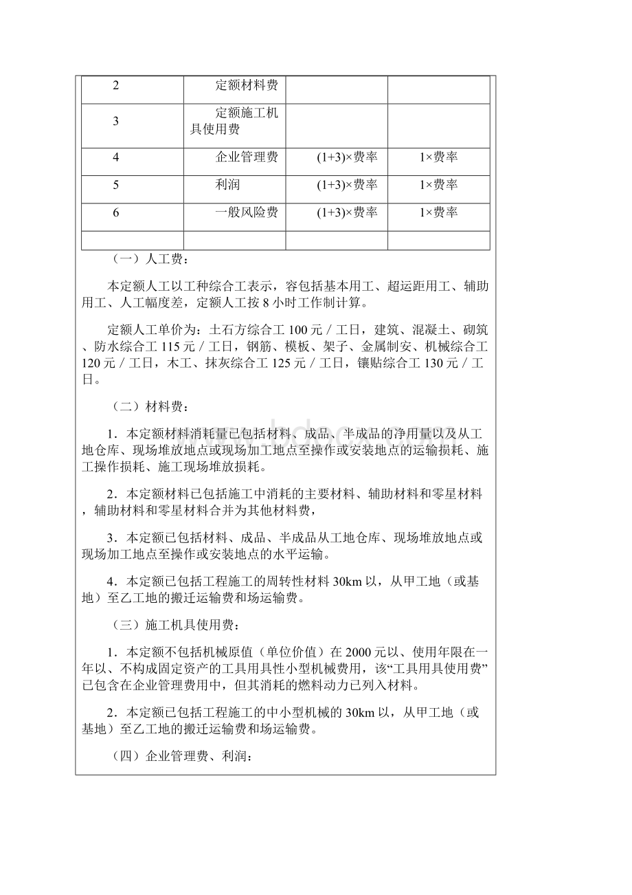 重庆市房屋建筑和装饰工程计价定额建筑工程.docx_第2页