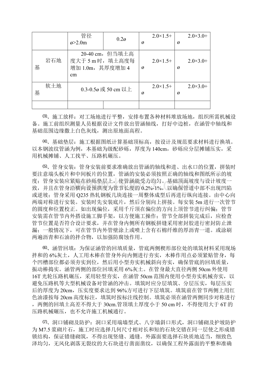 钢波纹管涵施工方法及经济效益分析Word格式.docx_第3页