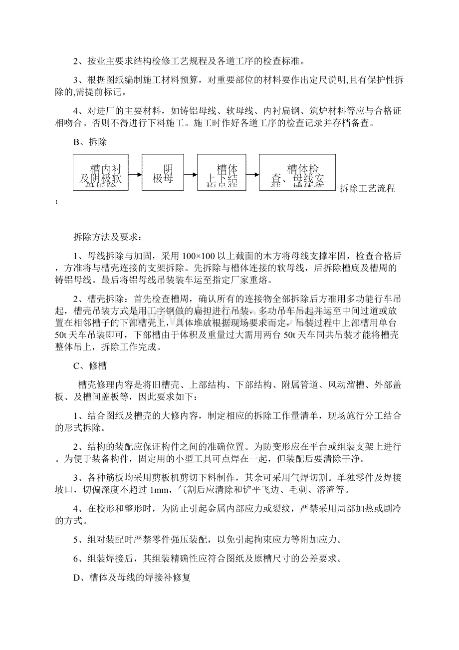 电解槽吊装及母线拆除专项施工方案余模板Word格式文档下载.docx_第2页