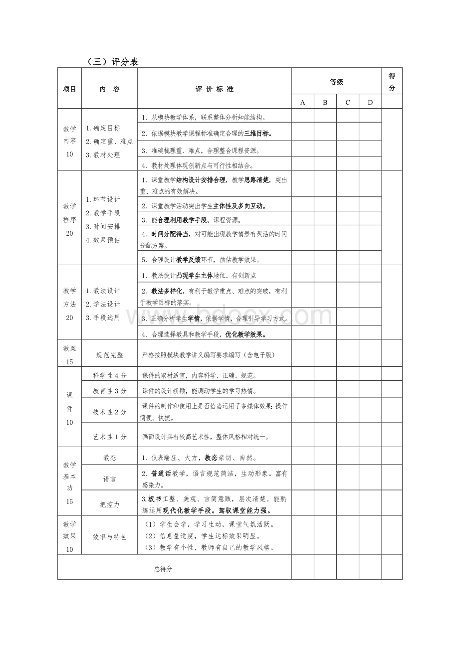 教学公开课评课标准Word格式.doc_第2页