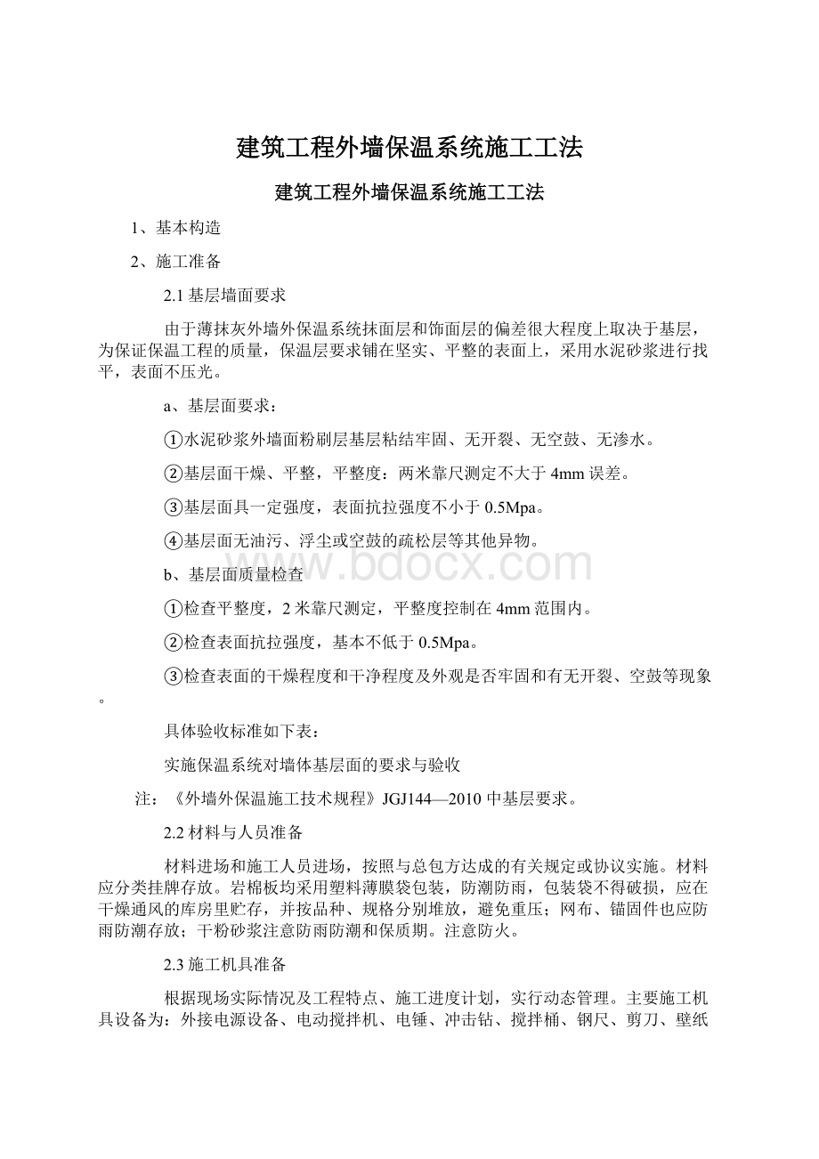 建筑工程外墙保温系统施工工法.docx