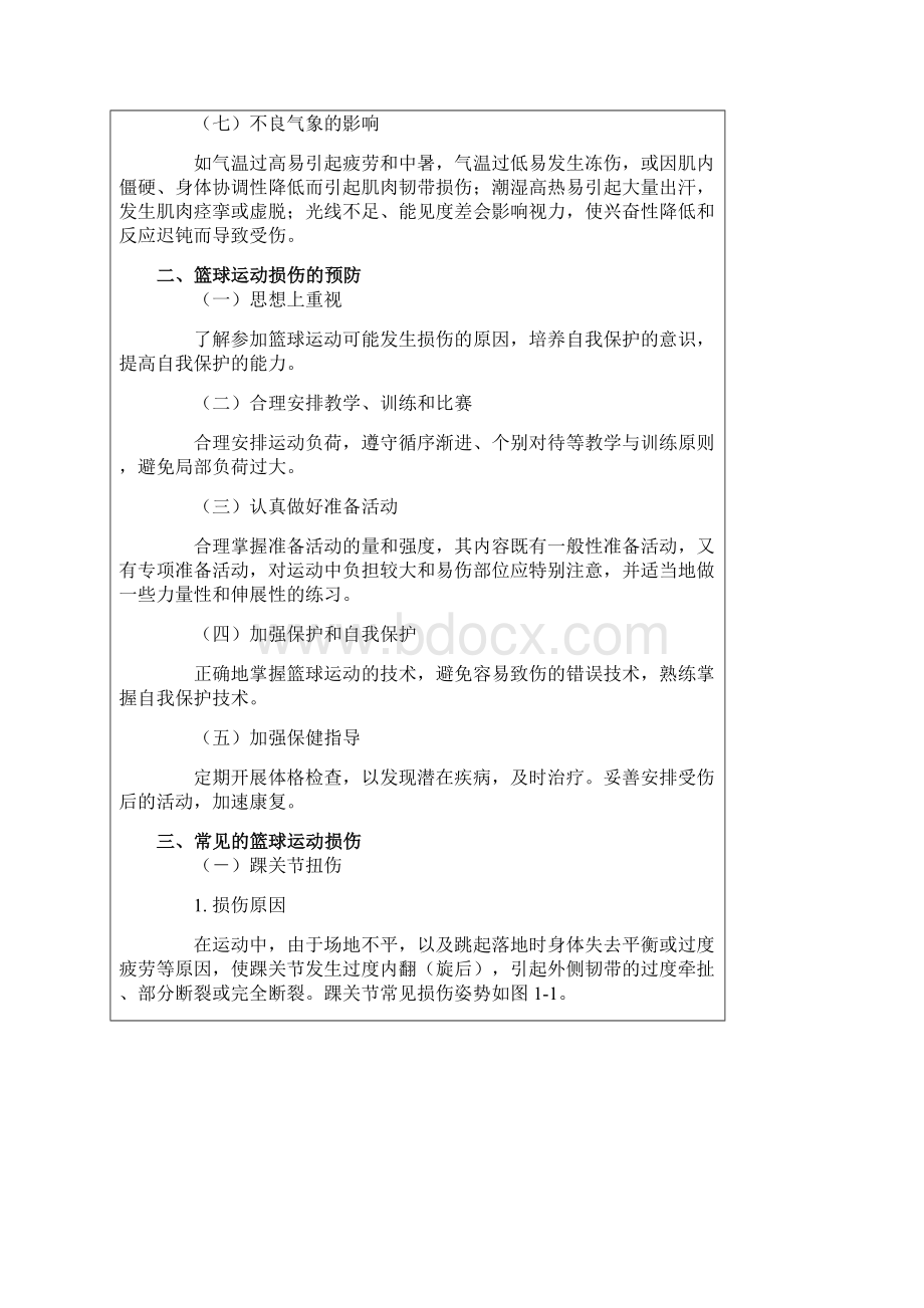 篮球运动常见的损伤与处理Word文档下载推荐.docx_第2页