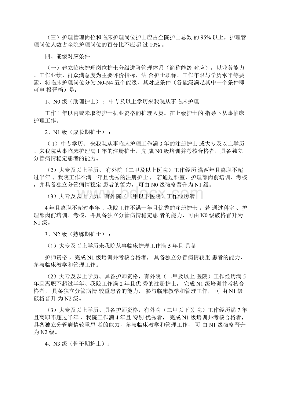 xxxx护士岗位分级管理方案Word文件下载.docx_第2页