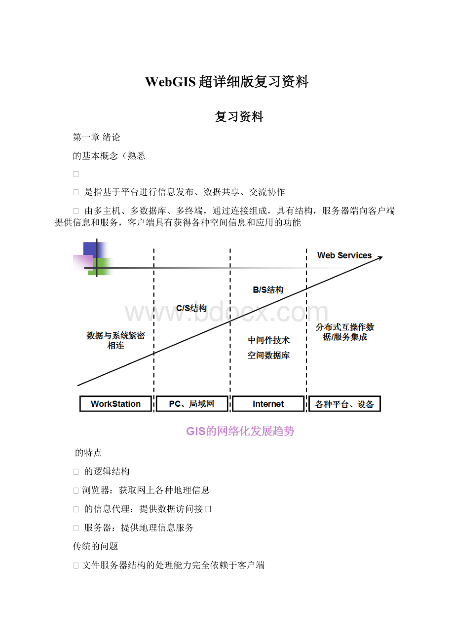 WebGIS超详细版复习资料.docx