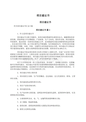 项目建议书Word格式文档下载.docx