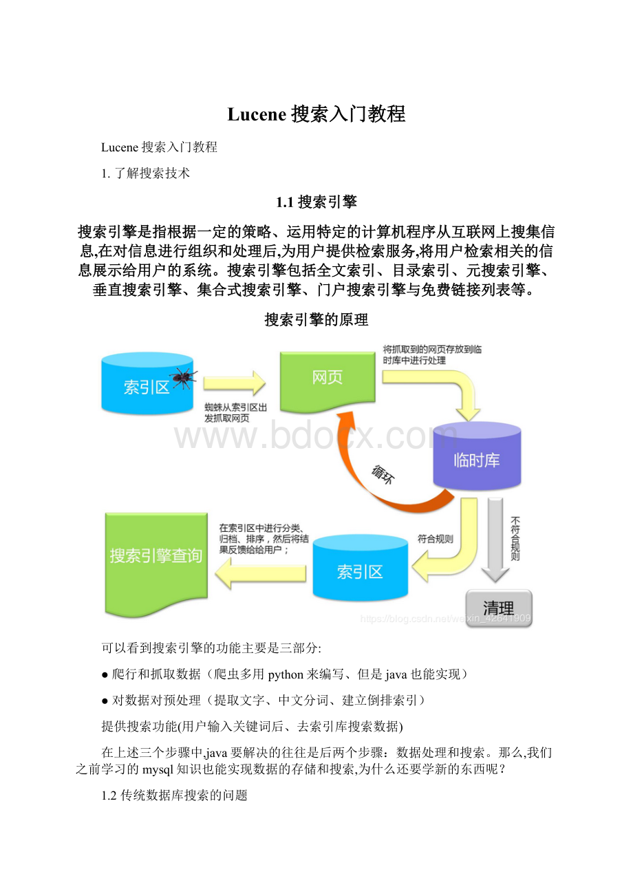 Lucene搜索入门教程Word文件下载.docx